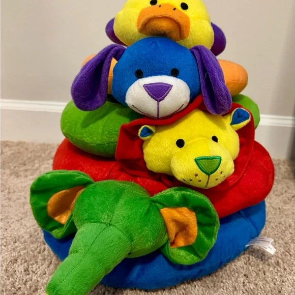 Colorful Animal Stacking Rings Toy - Picture 6 of 6